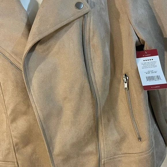 BB Dakota Light Brown Leather Jacket - Picture 10 of 12